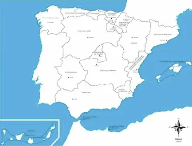 mapa de España, cuyo territorio cubrimos con nuestro servicio de tratamiento de adicciones